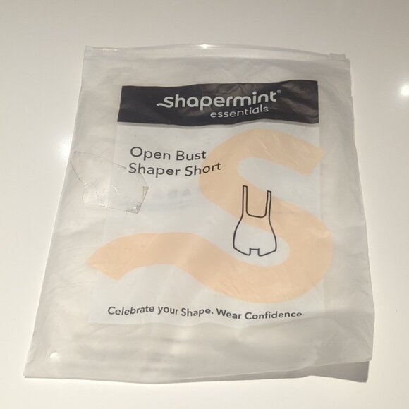 Shapermint Essentials Open Bust Bodysuit Shaper Short - M NWT - Picture 3 of 6